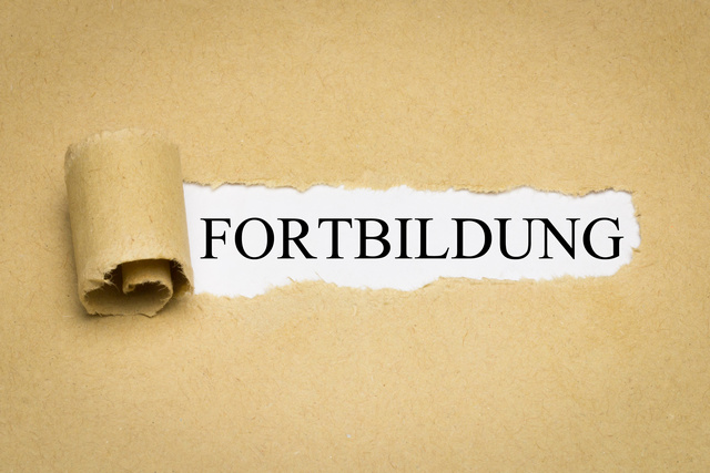 Schriftzug Fortbildung